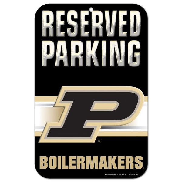 Wholesale-Purdue Boilermakers Reserved Parking Plastic Sign 11" x 17"