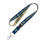 Georgia Tech Yellow Jackets Lanyard w/detachable buckle 1"