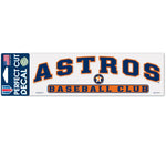 Houston Astros Arched Perfect Cut Decals 3" x 10"