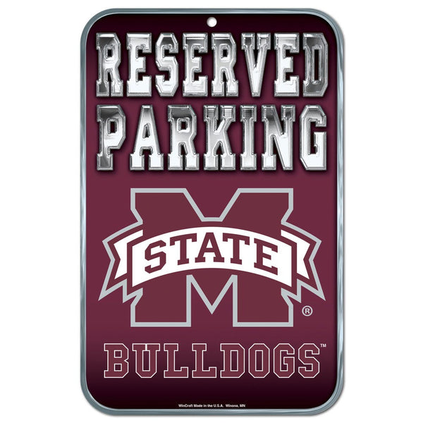 Mississippi State Bulldogs Plastic Sign 11" x 17"