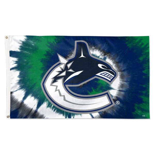 Vancouver Canucks Tie Dye Flag - Deluxe 3' X 5'