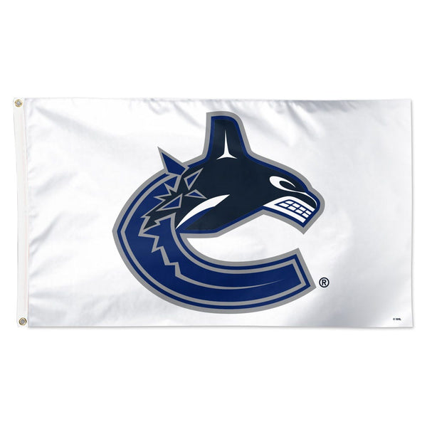 Vancouver Canucks white Flag - Deluxe 3' X 5'