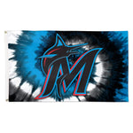Miami Marlins tie dye Flag - Deluxe 3' X 5'