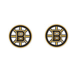 Boston Bruins Earrings Jewelry Card