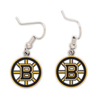 Boston Bruins Earrings Jewelry Card