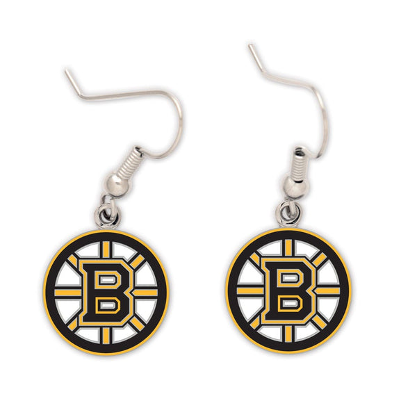 Boston Bruins Earrings Jewelry Card