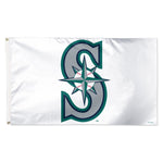 Seattle Mariners white Flag - Deluxe 3' X 5'