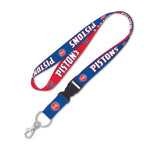 Detroit Pistons Lanyard w/detachable buckle 1"