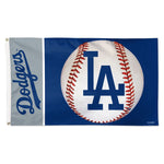 Los Angeles Dodgers ball Flag - Deluxe 3' X 5'