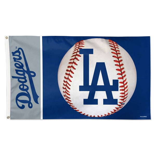 Los Angeles Dodgers ball Flag - Deluxe 3' X 5'