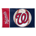 Washington Nationals ball Flag - Deluxe 3' X 5'