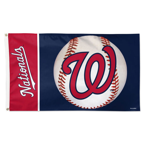 Washington Nationals ball Flag - Deluxe 3' X 5'