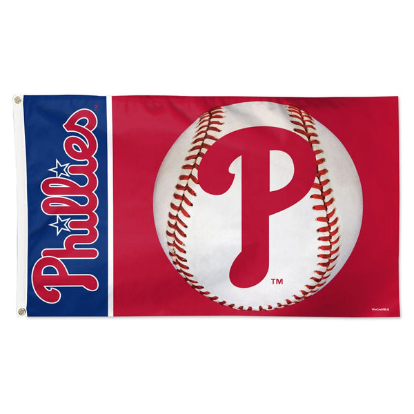 Philadelphia Phillies ball Flag - Deluxe 3' X 5'