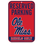 Wholesale-Ole Miss Rebels Reserved Parking Plastic Sign 11" x 17"