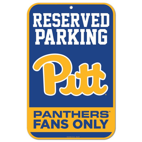 Wholesale-Pittsburgh Panthers Reserved Parking Plastic Sign 11" x 17"