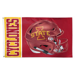 Iowa State Cyclones Helmet Flag - Deluxe 3' X 5'