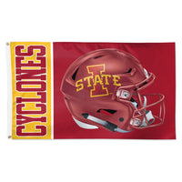 Iowa State Cyclones Helmet Flag - Deluxe 3' X 5'