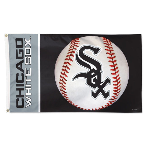 Chicago White Sox ball Flag - Deluxe 3' X 5'