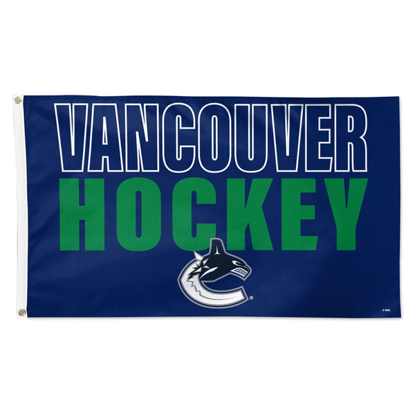 Vancouver Canucks LOCATION Flag - Deluxe 3' X 5'