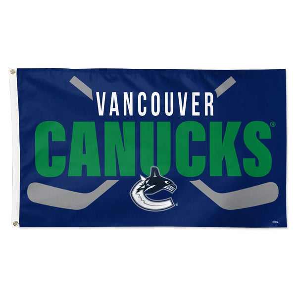 Vancouver Canucks sticks Flag - Deluxe 3' X 5'