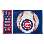 Chicago Cubs BALL Flag - Deluxe 3' X 5'