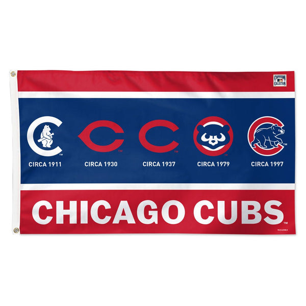 Chicago Cubs EVOLUTION Flag - Deluxe 3' X 5'