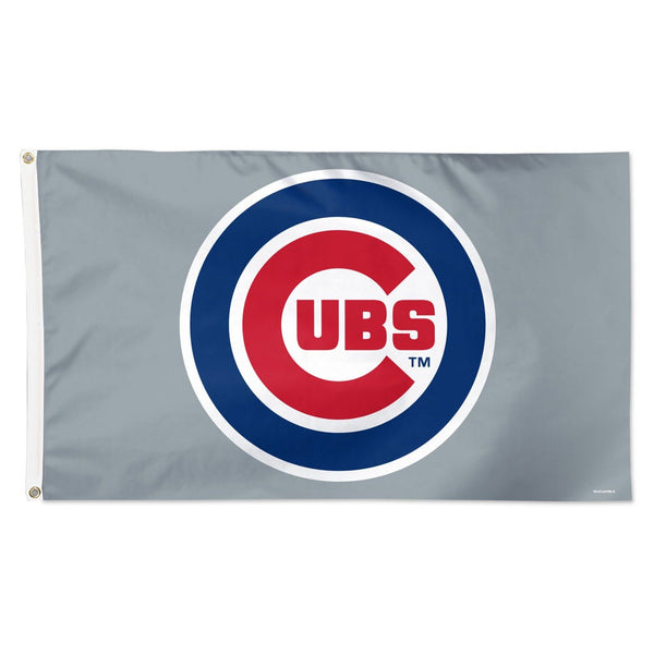 Chicago Cubs grey Flag - Deluxe 3' X 5'