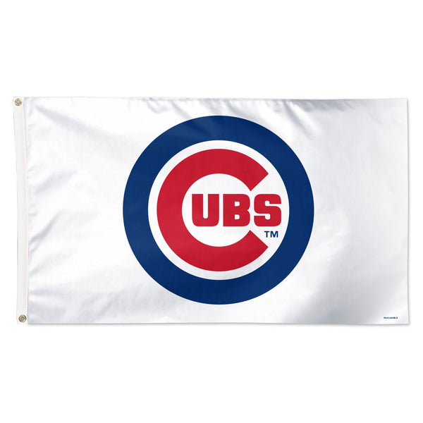 Chicago Cubs white Flag - Deluxe 3' X 5'