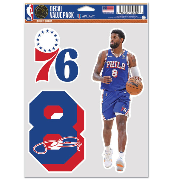 Philadelphia 76ers Multi Use 3 Fan Pack Paul George