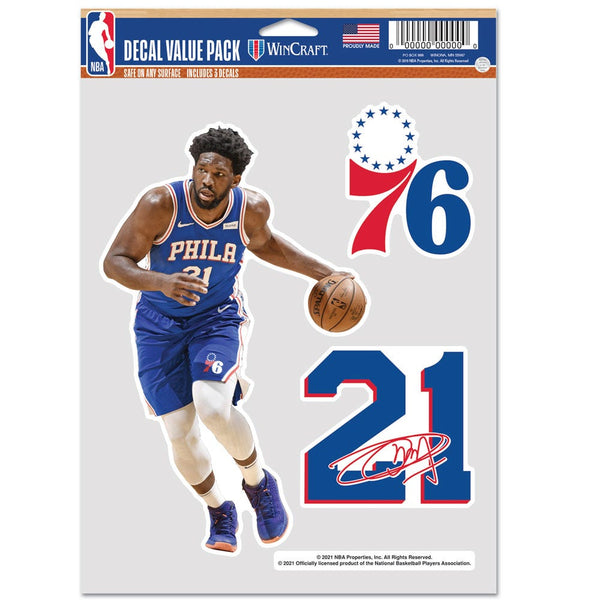 Philadelphia 76ers Multi Use 3 Fan Pack Joel Embiid