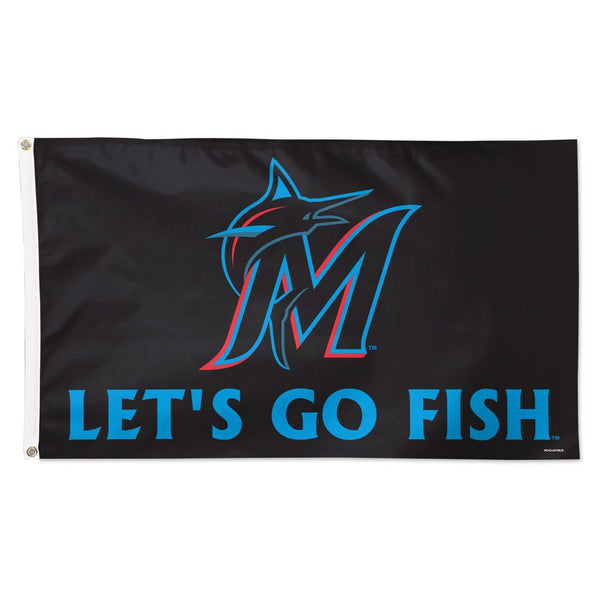 Miami Marlins slogan Flag - Deluxe 3' X 5'
