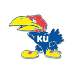 KANSAS JAYHAWKS / Vintage Collegiate Collector Enamel Pin Jewelry Card