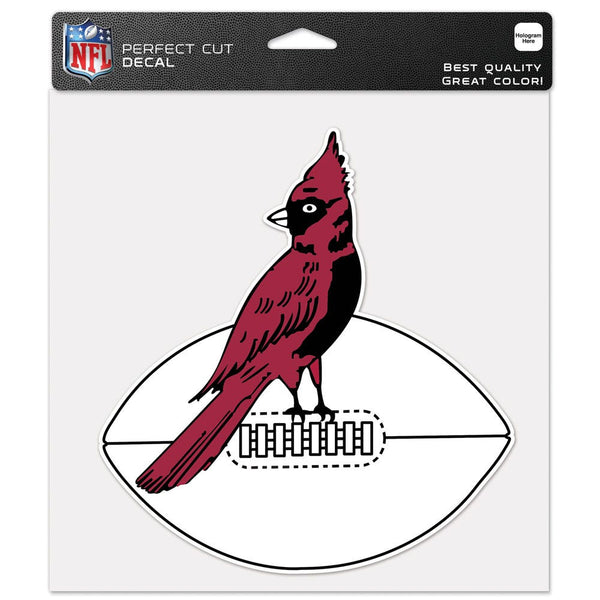 Arizona Cardinals / Classic Logo Retro Perfect Cut Color Decal 8" x 8"