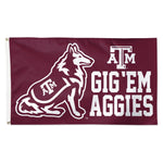 Texas A&M Aggies Mascot Flag - Deluxe 3' X 5'