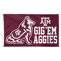 Texas A&M Aggies Mascot Flag - Deluxe 3' X 5'