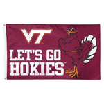 Wholesale-Virginia Tech Hokies Mascot Flag - Deluxe 3' X 5'