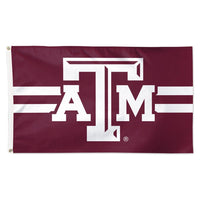 Texas A&M Aggies Horizontal Jersey Stripes Flag - Deluxe 3' X 5'