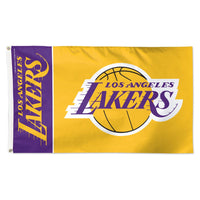 Los Angeles Lakers team block Flag - Deluxe 3' X 5'
