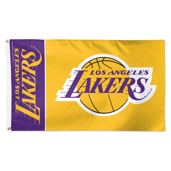 Los Angeles Lakers team block Flag - Deluxe 3' X 5'