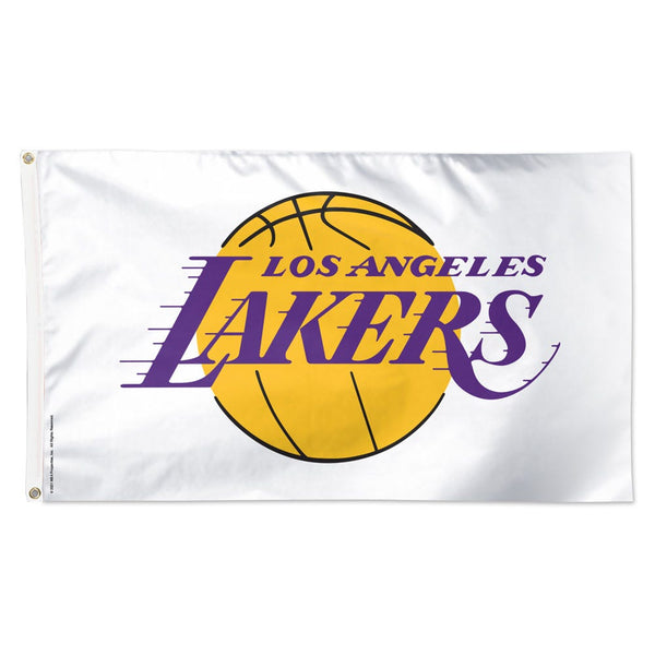 Los Angeles Lakers white Flag - Deluxe 3' X 5'