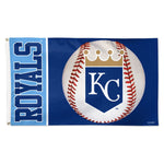 Kansas City Royals ball Flag - Deluxe 3' X 5'
