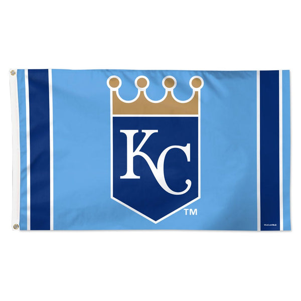 Kansas City Royals vertical stripe Flag - Deluxe 3' X 5'