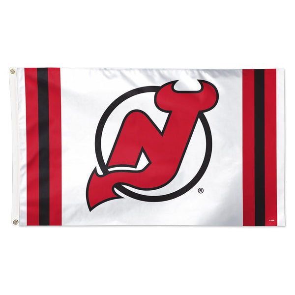 New Jersey Devils Vertical Stripe Flag - Deluxe 3' X 5'