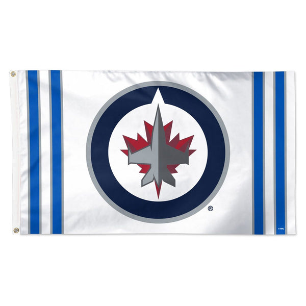 Winnipeg Jets vertical stripe Flag - Deluxe 3' X 5'