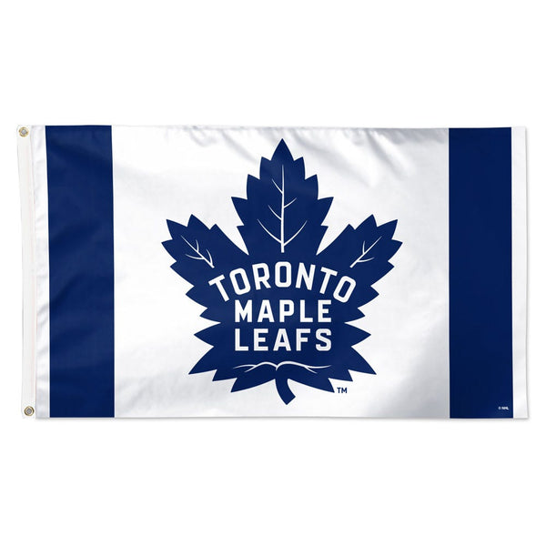 Toronto Maple Leafs vertical stripe Flag - Deluxe 3' X 5'