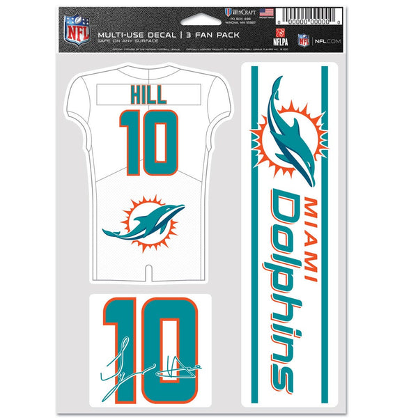 Miami Dolphins Multi Use 3 FAN PACK Tyreek Hill