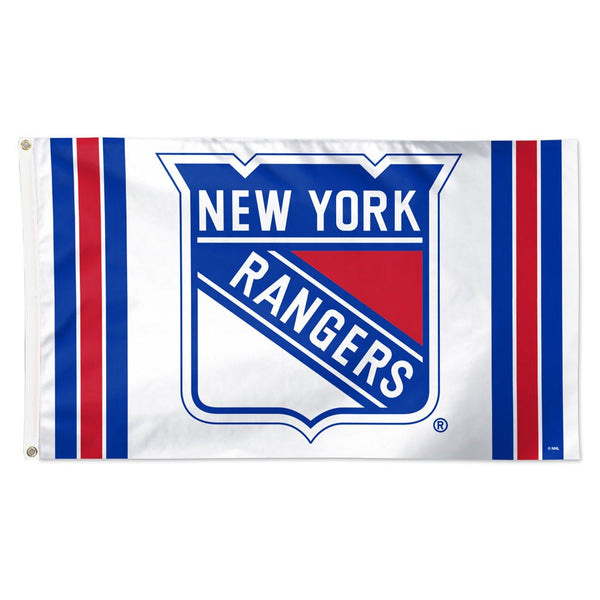 New York Rangers vertical stripe Flag - Deluxe 3' X 5'