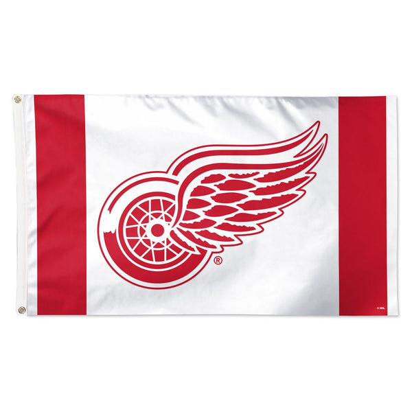 Detroit Red Wings vertical stripe Flag - Deluxe 3' X 5'