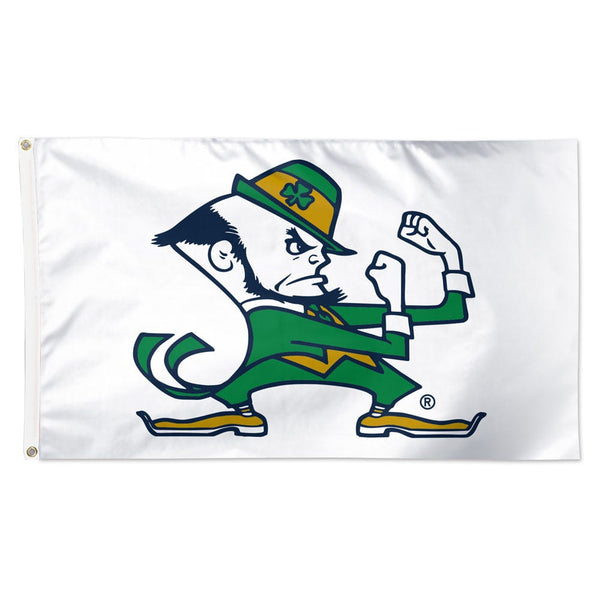 Notre Dame Fighting Irish WHITE Flag - Deluxe 3' X 5'