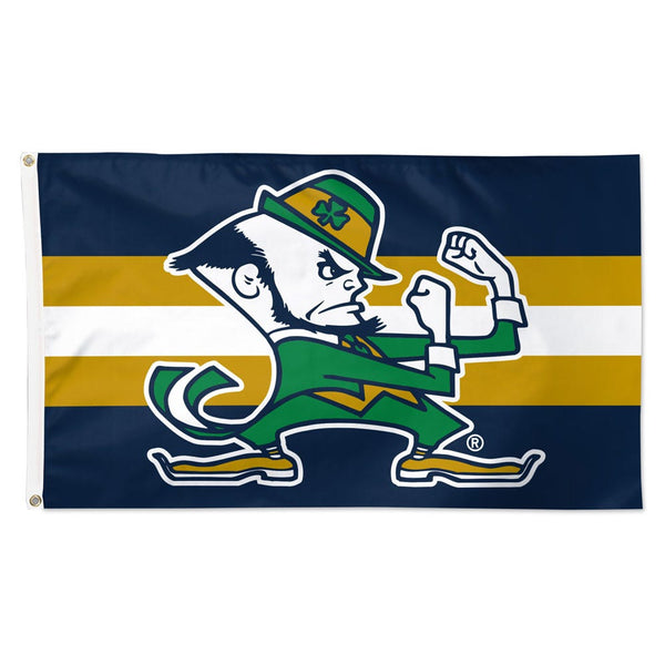 Notre Dame Fighting Irish HORIZONTAL STRIPES Flag - Deluxe 3' X 5'